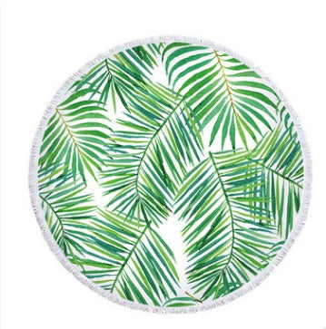 Strandhandduk rund Palm Leaf