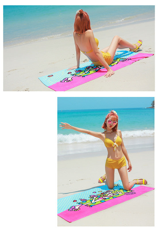 Absorberande badhandduk