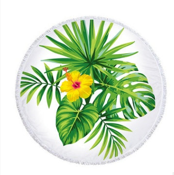 Strandhandduk rund Palm Leaf