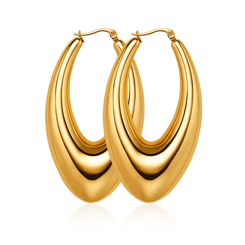 Örhängen Long Oval Glossy
