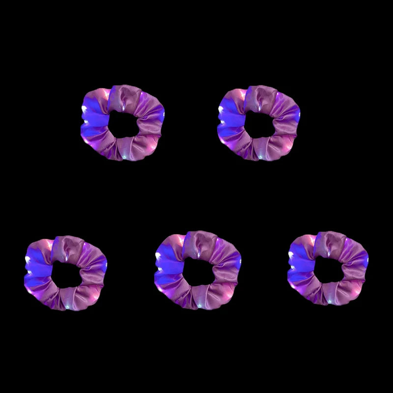 Scrunchie med led som lyser