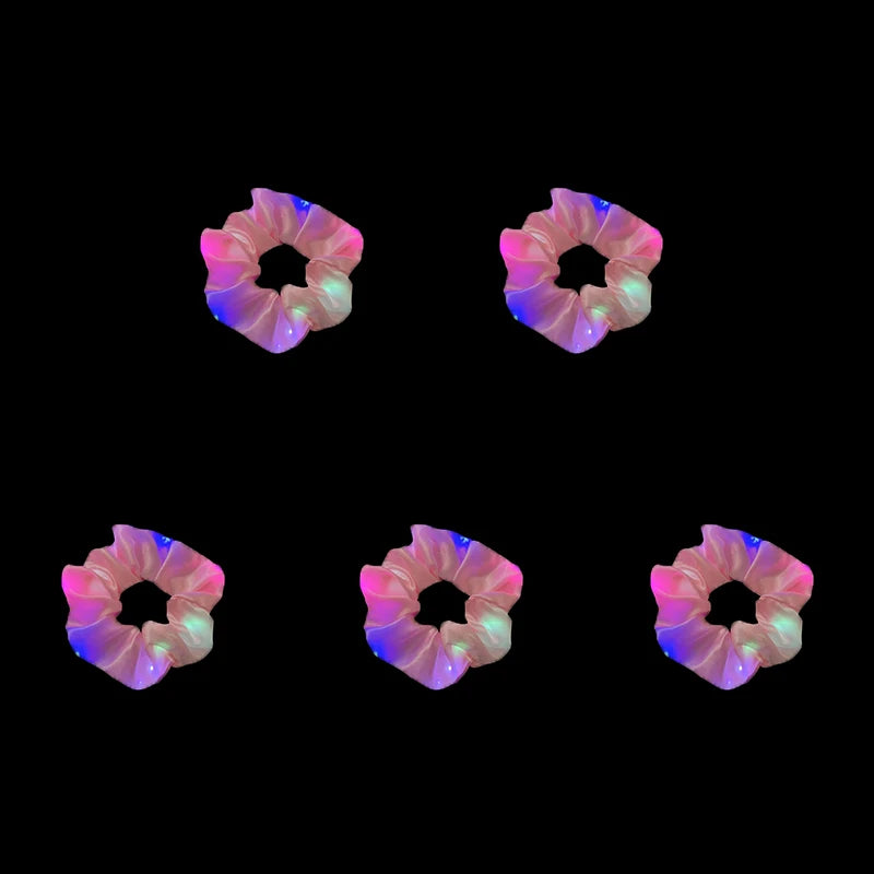 Scrunchie med led som lyser