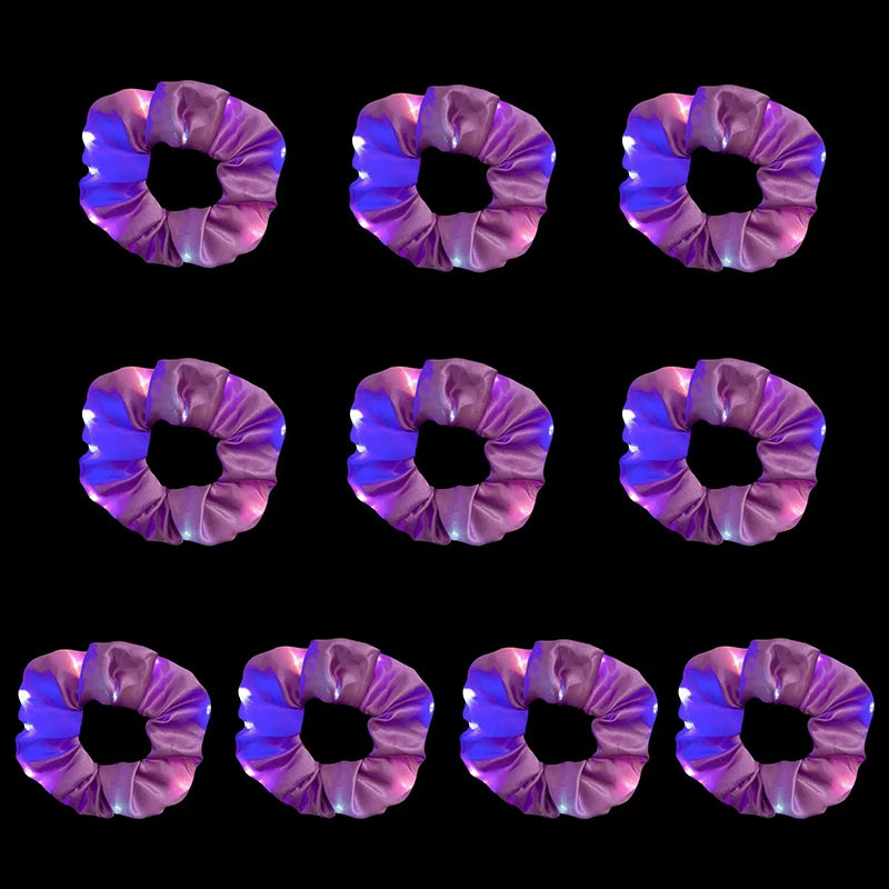 Scrunchie med led som lyser