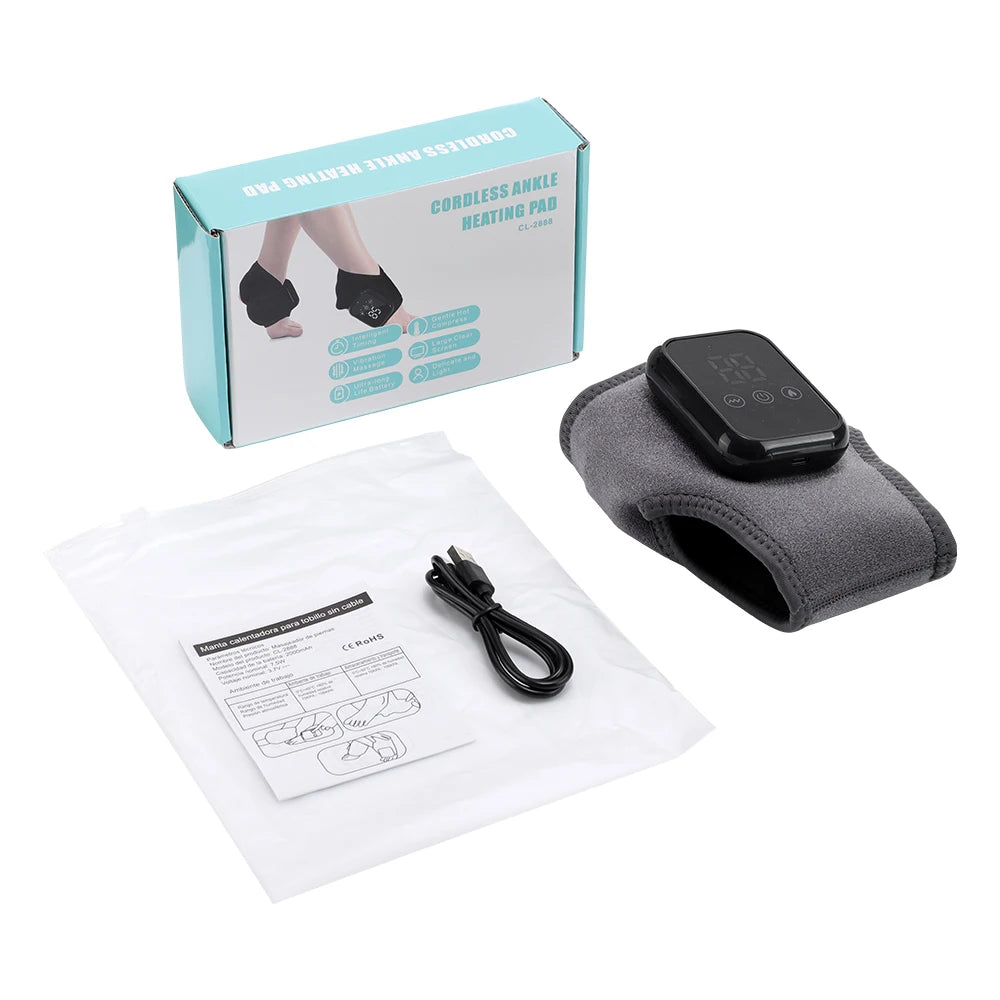 Bärbar fotmassage med värme