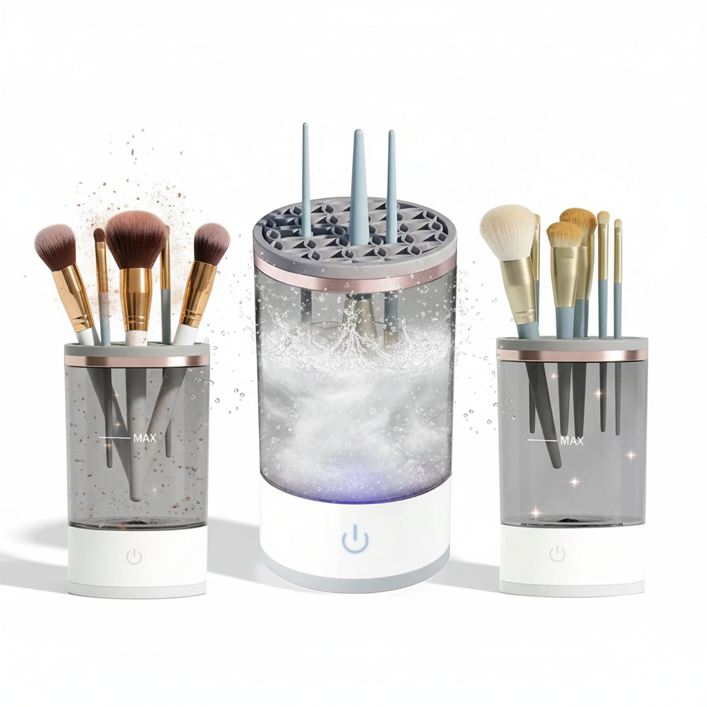 Elektrisk Sminkborsttvättare - Din Nya Bästa Vän för Rena Borstar