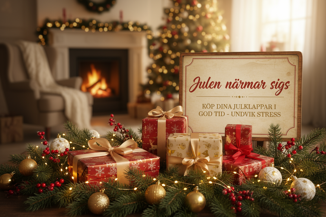Julen närmar sig - Köp dina julklappar i god tid och undvik stress