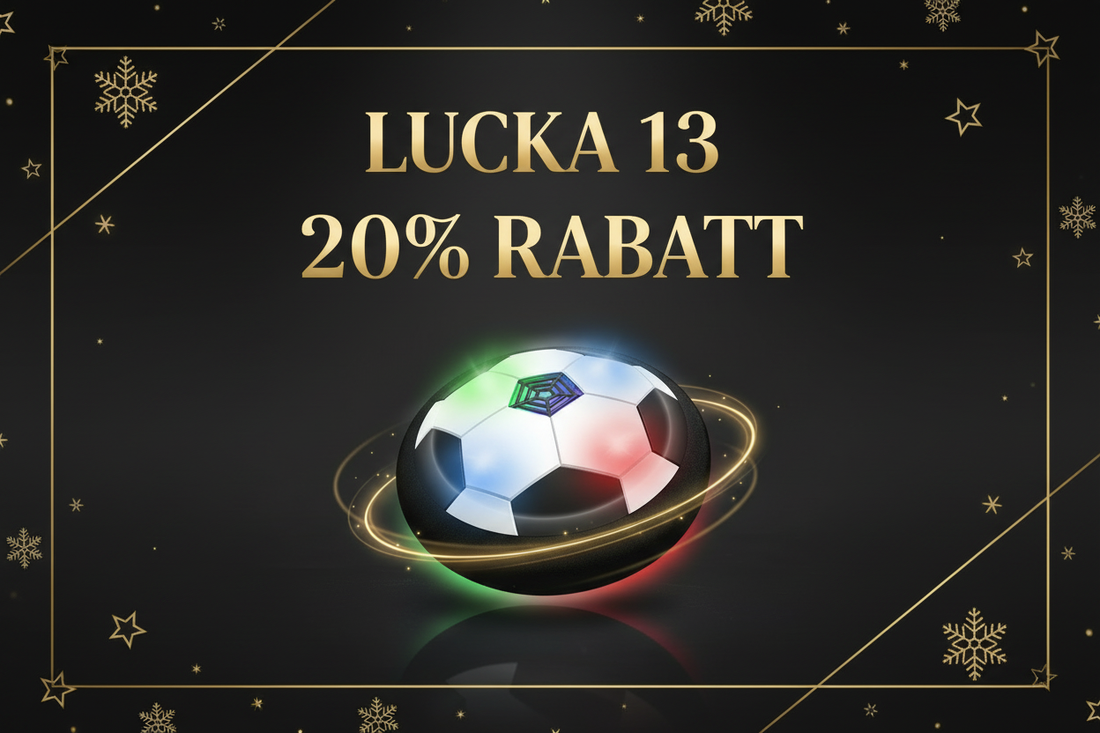 Lucka 13 – 20% rabatt på LED Svävande Fotboll! ⚽✨