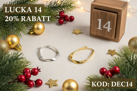 Lucka 14: Twisted Örhängen med 20% Rabatt – Endast Idag! 🎄