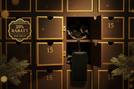 Lucka 15: 20% Rabatt på Bärbar Mobilhållare med Tappskydd! 📱