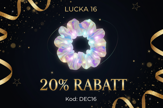 Lucka 16: Lysa upp festen med 20% rabatt! ✨