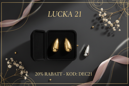 Lucka 21: Lyxiga Örhängen Droppe – Endast idag 20% rabatt