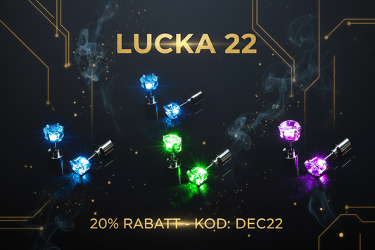 Lucka 22: Lysande LED-örhängen – 20% rabatt endast idag
