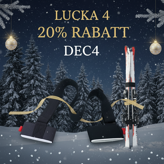 Lucka 4: 20% Rabatt på Bärremmar Till Skidor! 🎿