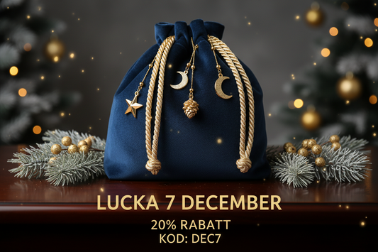 Lucka 7 december – 20% rabatt på handväska dragsko! 🎁