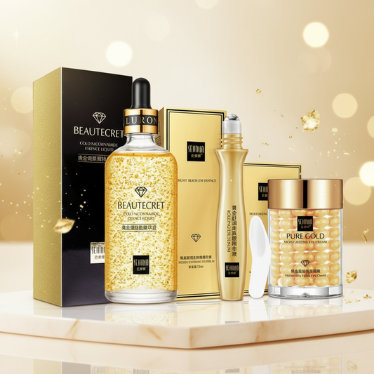 Upptäck Lyxen: Skincare Set 24K Gold – Din Väg till Strålande Hy