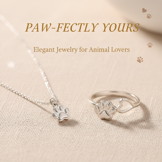 Visa din kärlek till husdjur med söta tasssmycken - Ring Tass & Halsband Tass