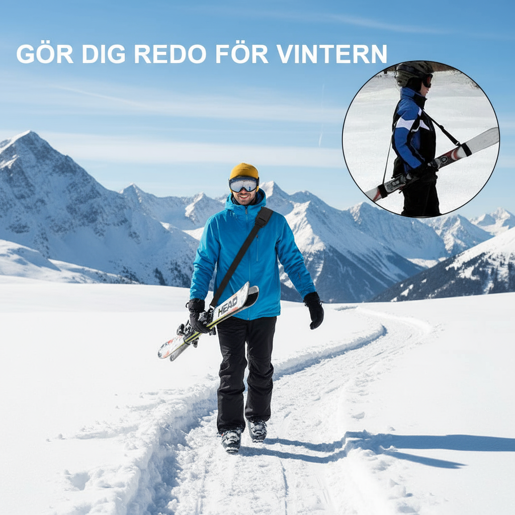 Gör skidtransporten enklare - Bärremmar för skidor som underlättar din skiddag