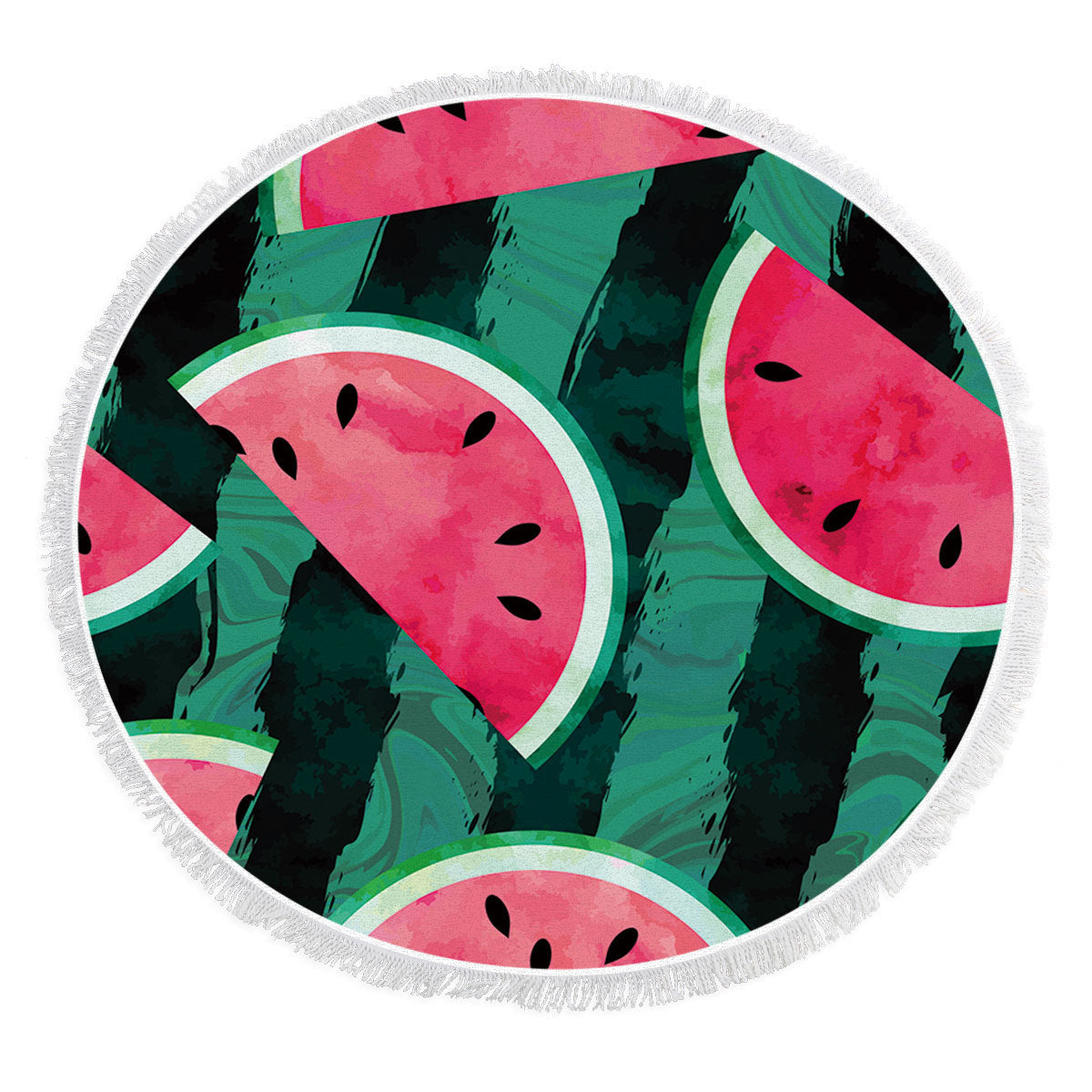 Strandhandduk rund frukt