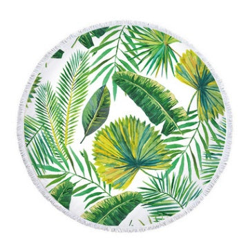 Strandhandduk rund Palm Leaf