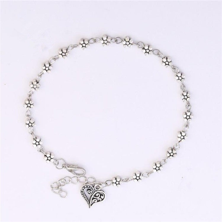 Fotlänk Tibetan Silver Hollow Plum Blossom