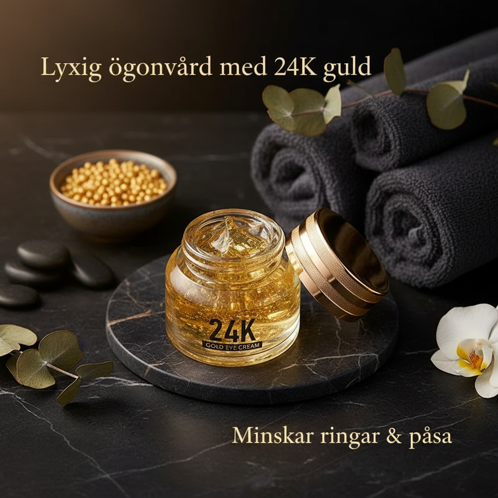 24K Gold Hyaluronic Acid Eye Cream Promotional Banner