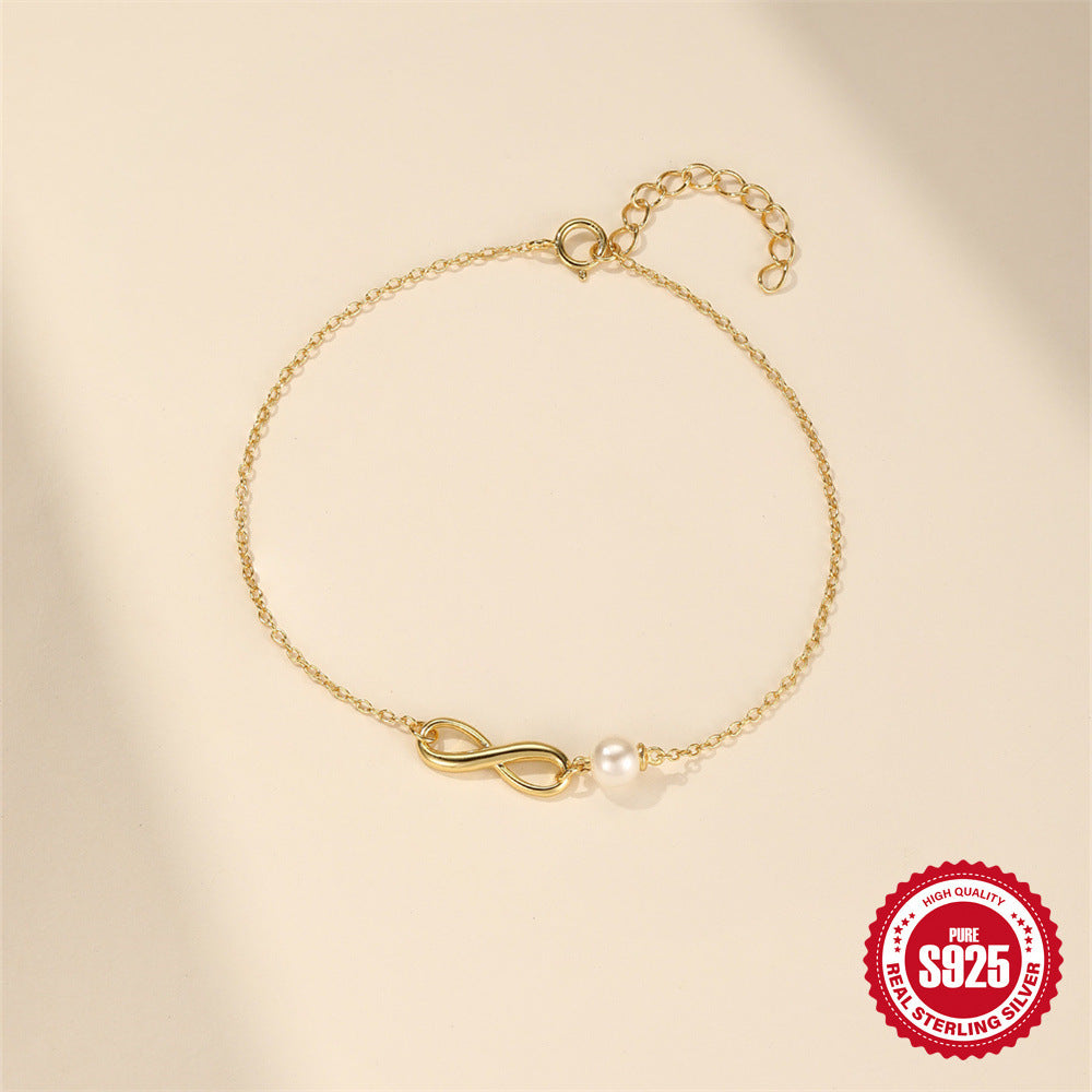 Pärlarmband Evighet i Sterling silver