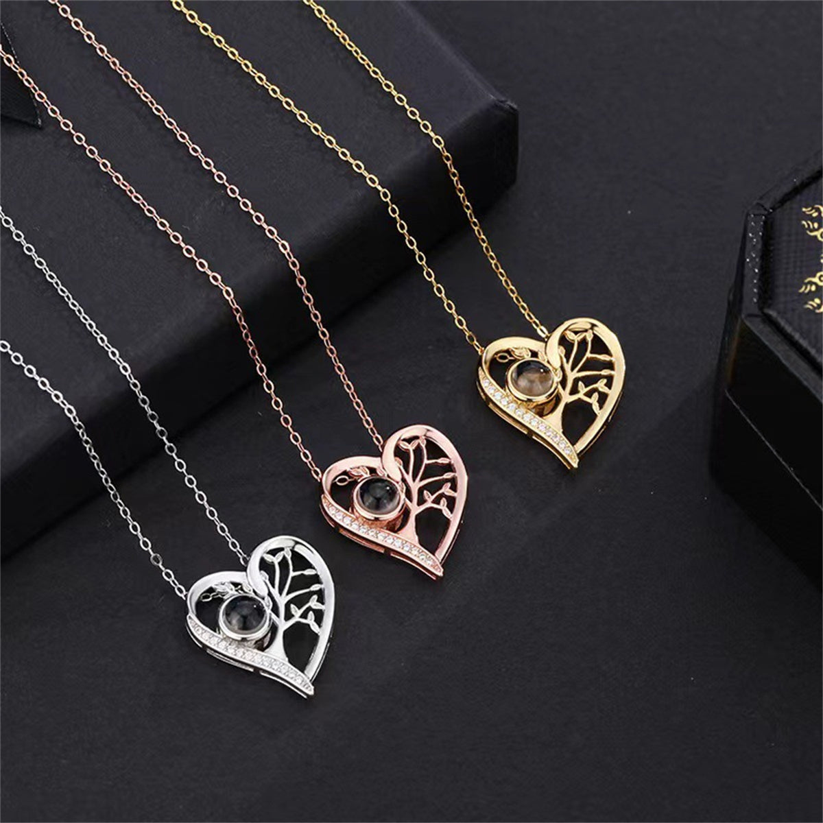 Halsband S925 Sterling Silver Love Tree