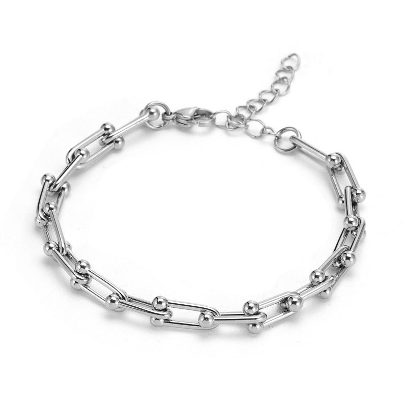Hästskovävt armband