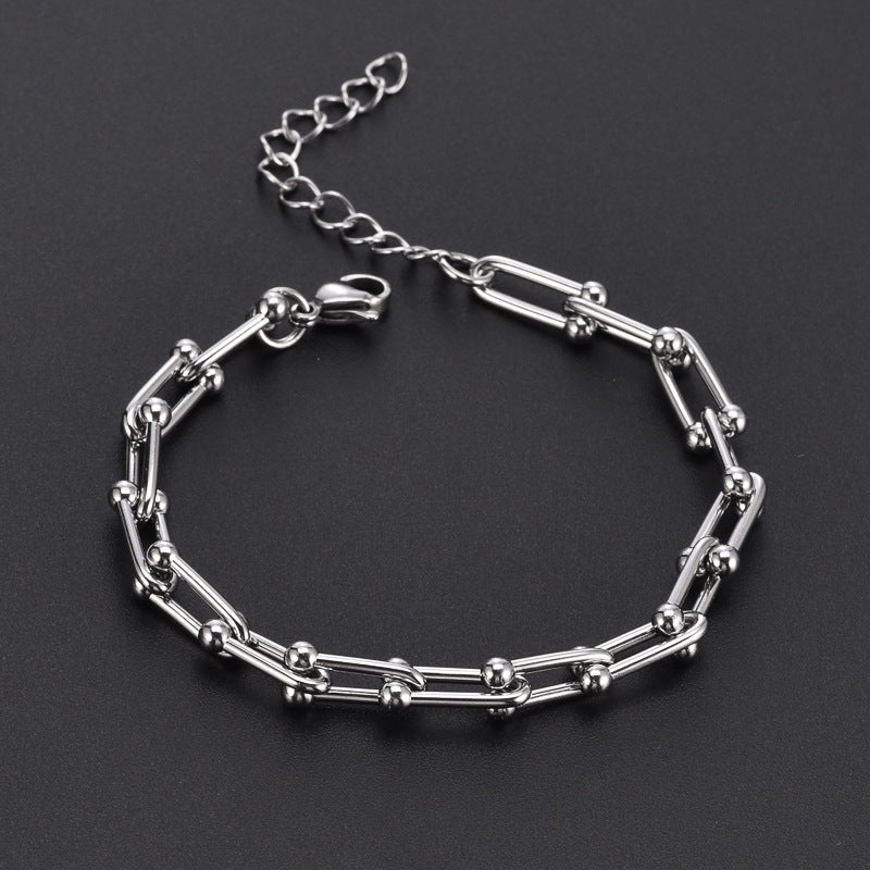 Hästskovävt armband