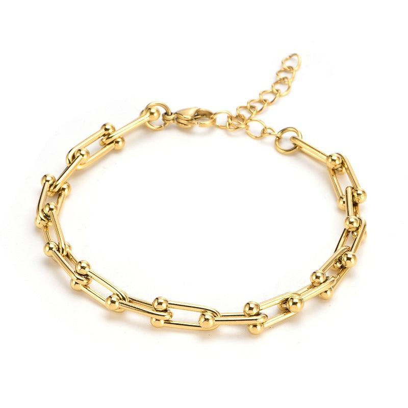 Hästskovävt armband