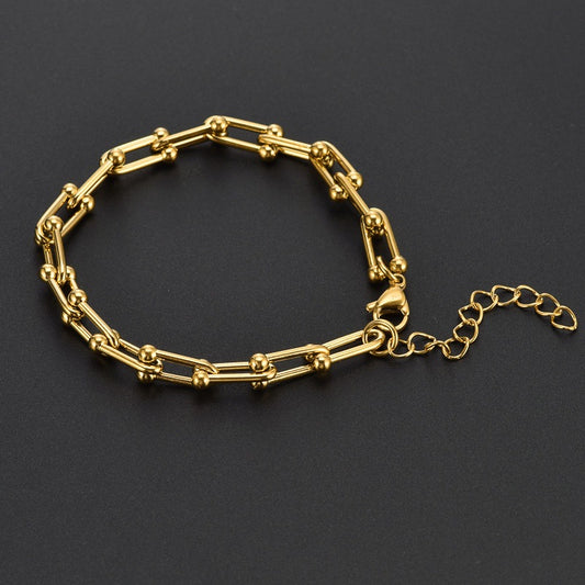 Hästskovävt armband