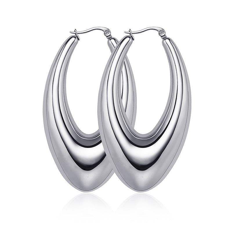 Örhängen Long Oval Glossy