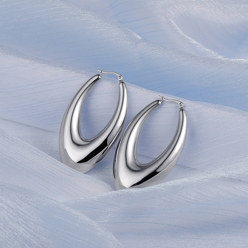 Örhängen Long Oval Glossy