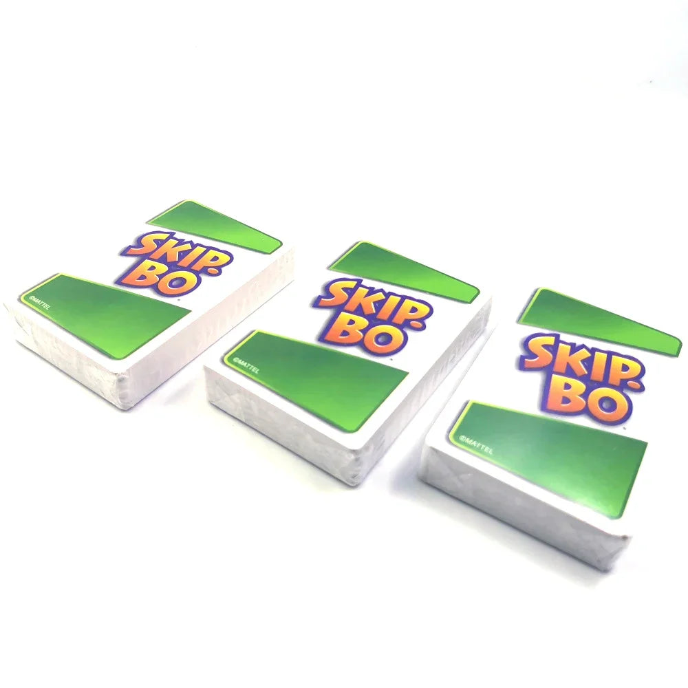 Skip-Bo Kortspel - Klassiskt Familjespel för 2-6 Spelare | Roligt Strategispel