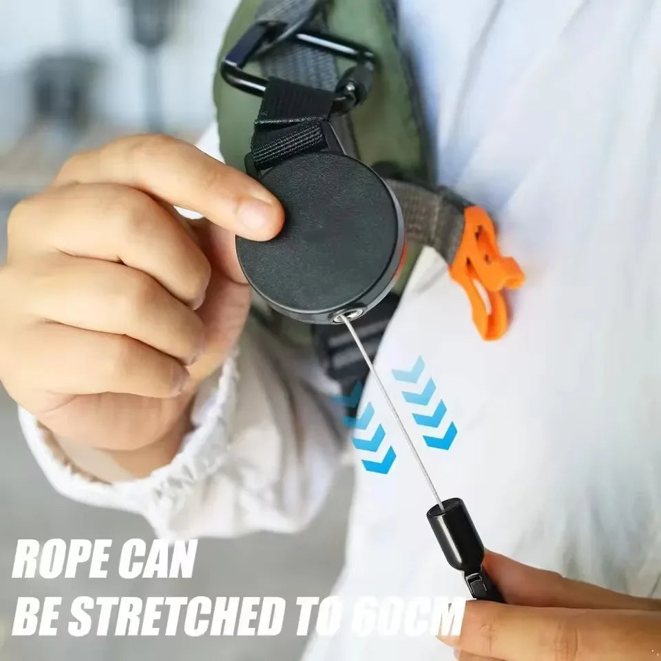 Utdragbar Mobilhållare med Tappskydd - Utdragbart Säkerhetssnöre för Telefon