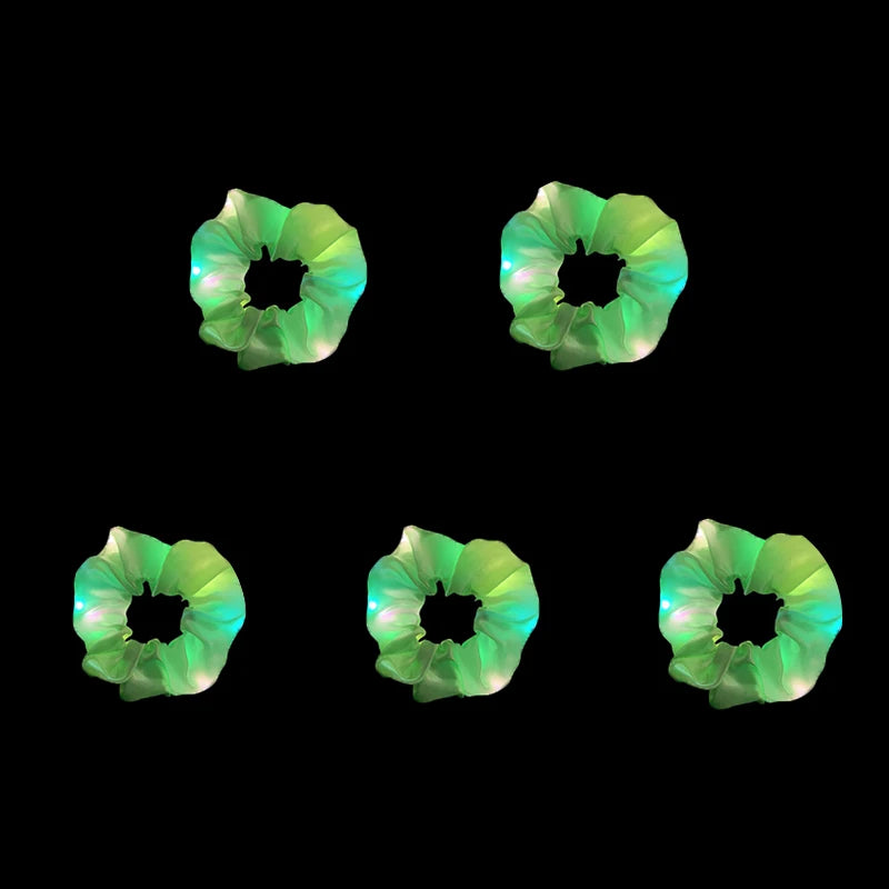 Scrunchie med led som lyser