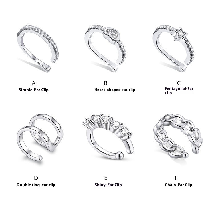 Ear Clip Single Loving Heart