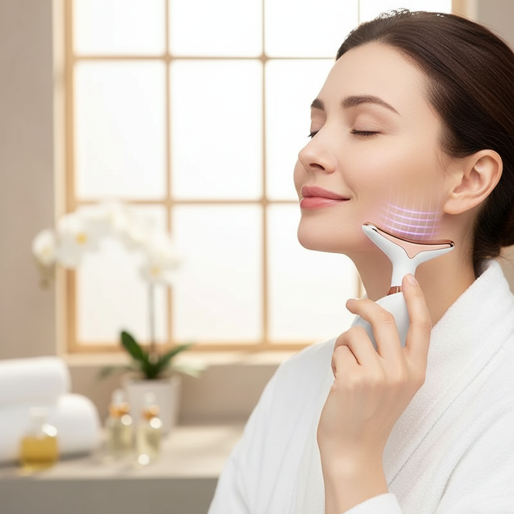 Ansiktslyftare i användning