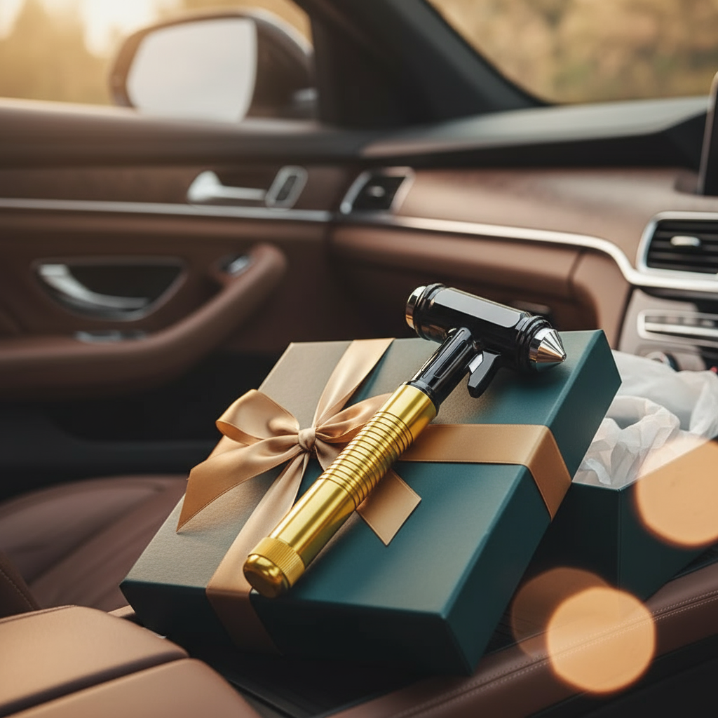 Bilsäkerhetshammare som present