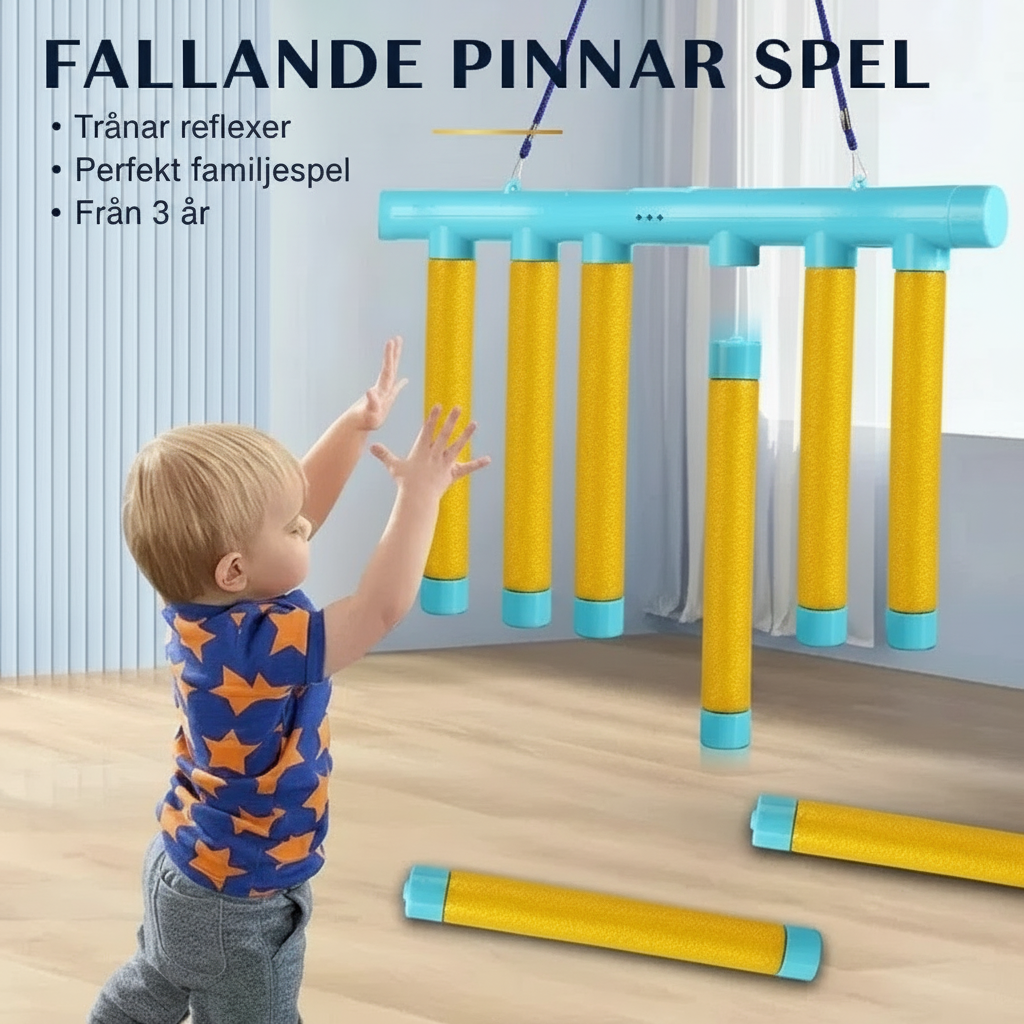 Fallande Pinnar Spel med svensk text