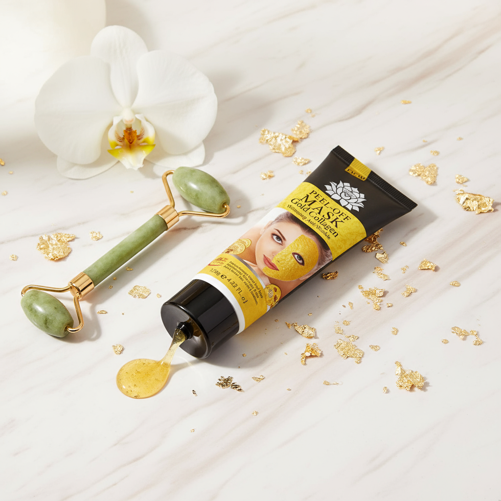 Guld collagen mask marmor