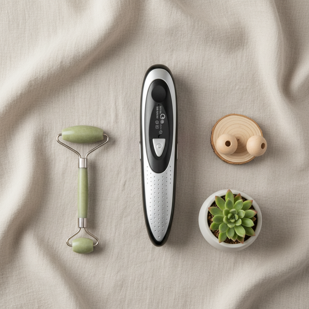 Laserterapi flat lay