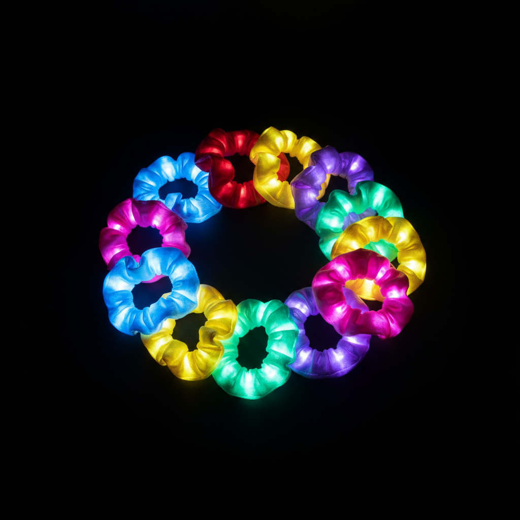LED scrunchies färger