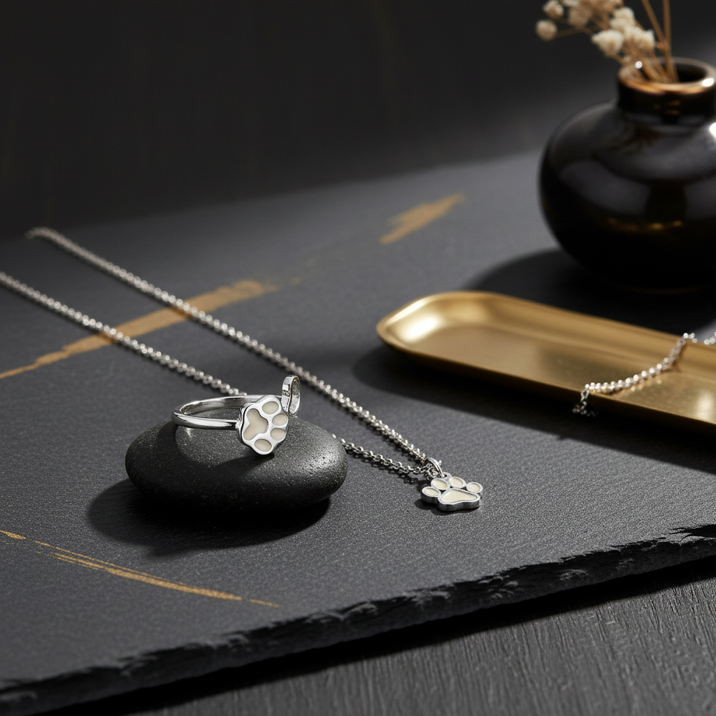 Lifestyle-komposition tass-smycken