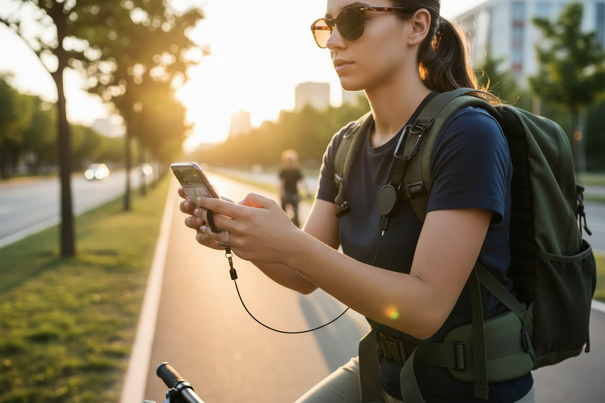 Mobilhållare vid cykling