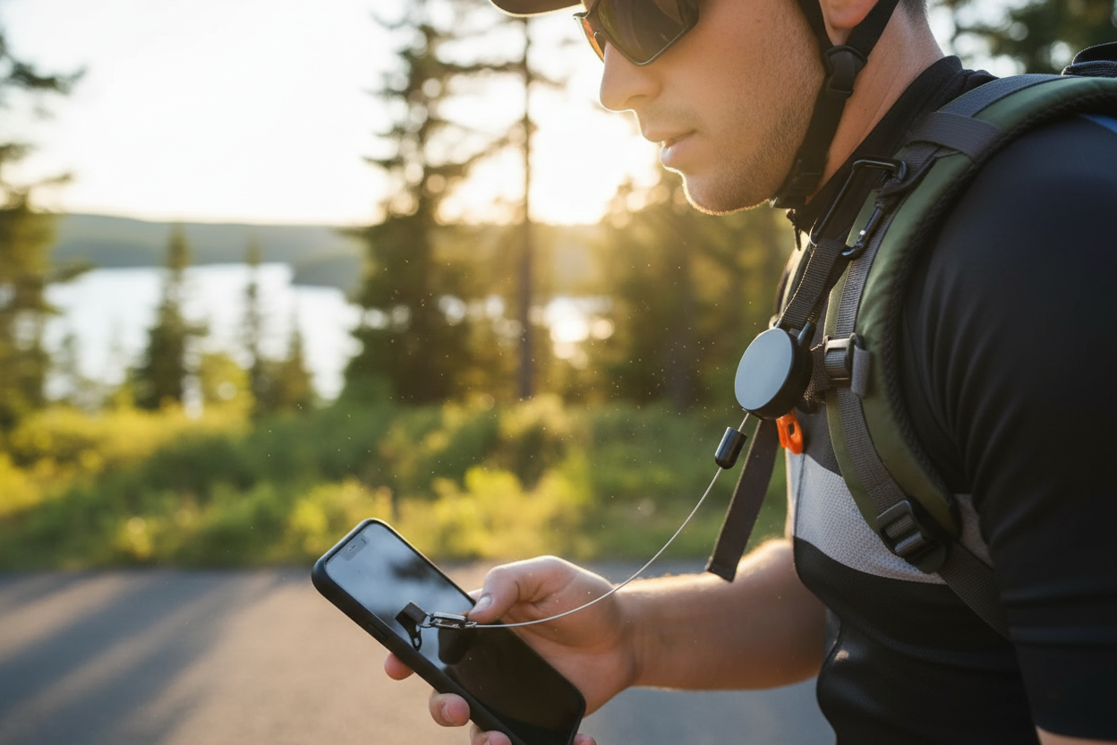 Mobilhållare vid cykling