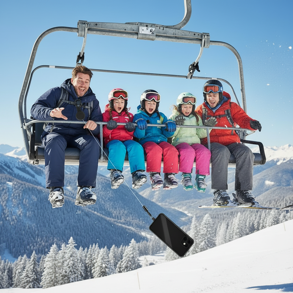 Mobilhållaren räddar telefonen