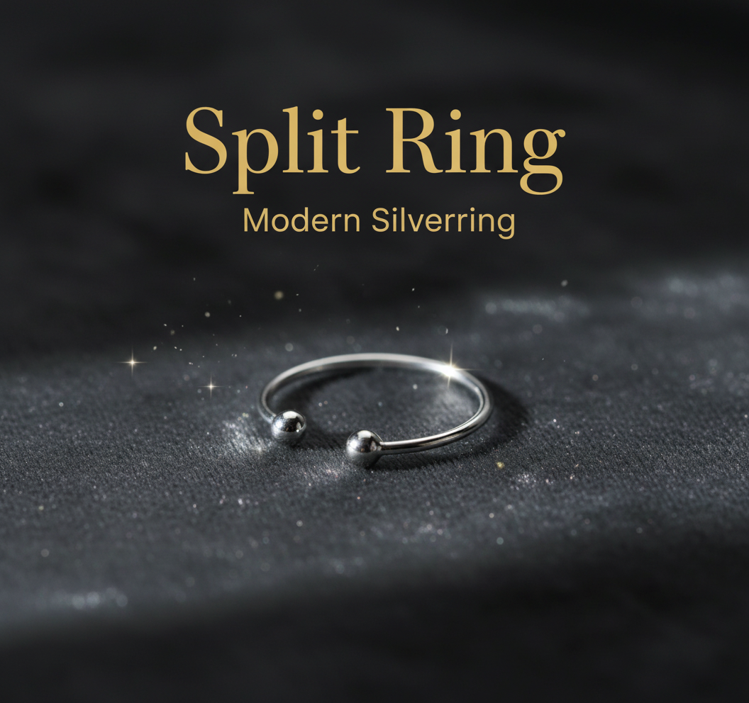 Split Ring - Modern Silverring